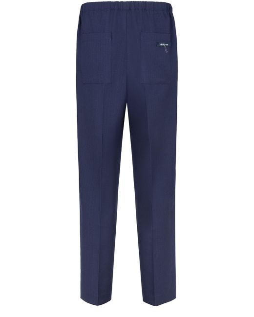 Fendi Blue Trousers With Elasticated Waist for men