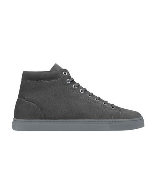 ETQ Amsterdam Gray Ht 01 Premium Suede Space Sneakers for men