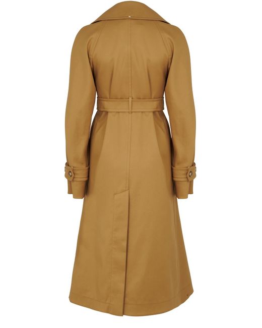 Natural Sportmax Wool Palanca Trench Coat in Beige Womens Clothing Coats Raincoats and trench coats 