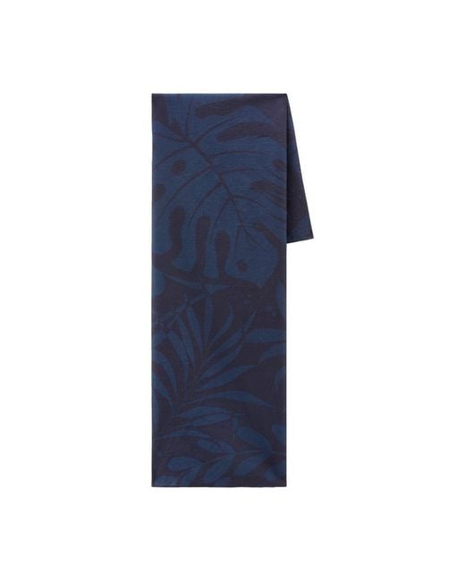 Woolrich Blue Garment-Dyed Printed Bandana for men