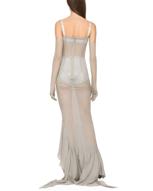 Dolce & Gabbana White Kim Floor-length Dress