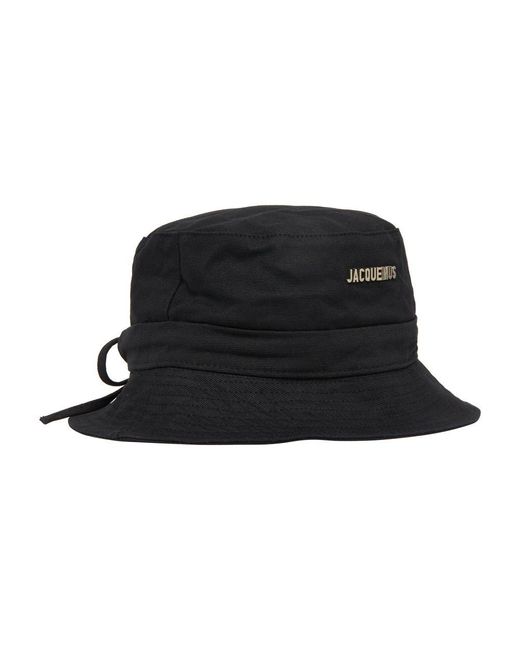 Jacquemus Black Gadjio Bucket Hat for men