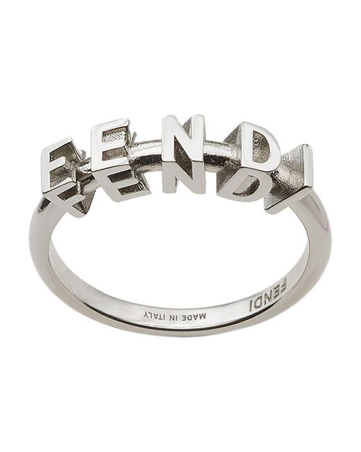 Fendi Metallic Ring for men