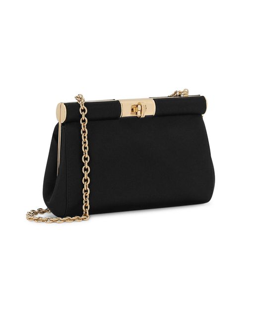 Dolce & Gabbana Black Small Marlene Shoulder Bag