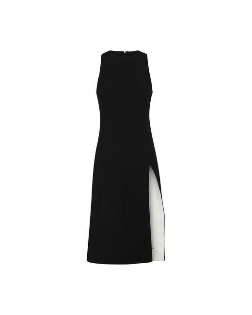 AMI Black Fitted Dress With Slit