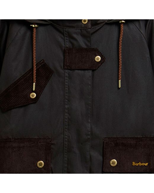 Barbour Black Willowmere Waxed Jacket