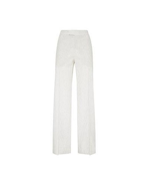 Brunello Cucinelli White Loose Flared Pants