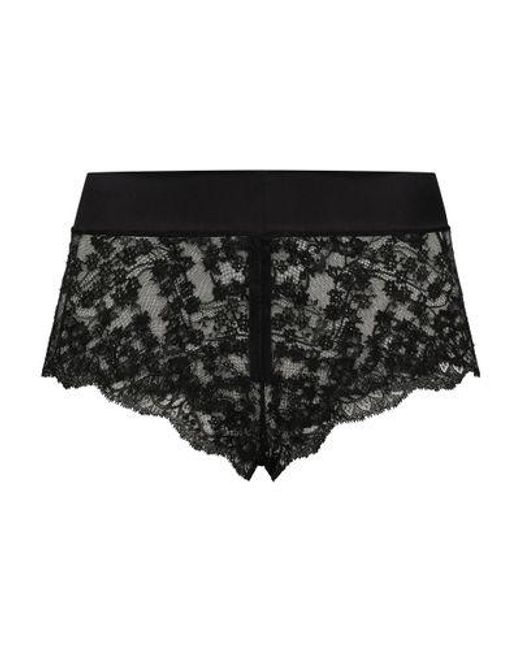 Dolce & Gabbana Black Lace High-Waisted Panties