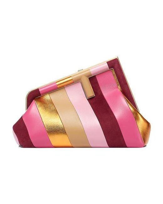 Fendi Leather First Small in Pink | Lyst Australia
