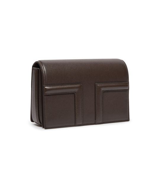 Totême  Brown Mini T-Flap Leather Bag