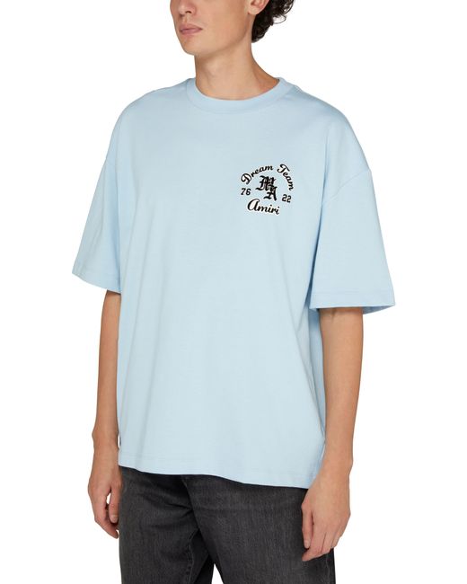 Amiri Blue Team Oversized T-Shirt for men