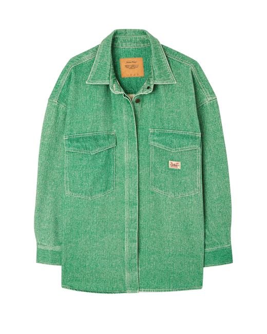 American Vintage Green Hemd Tineborow
