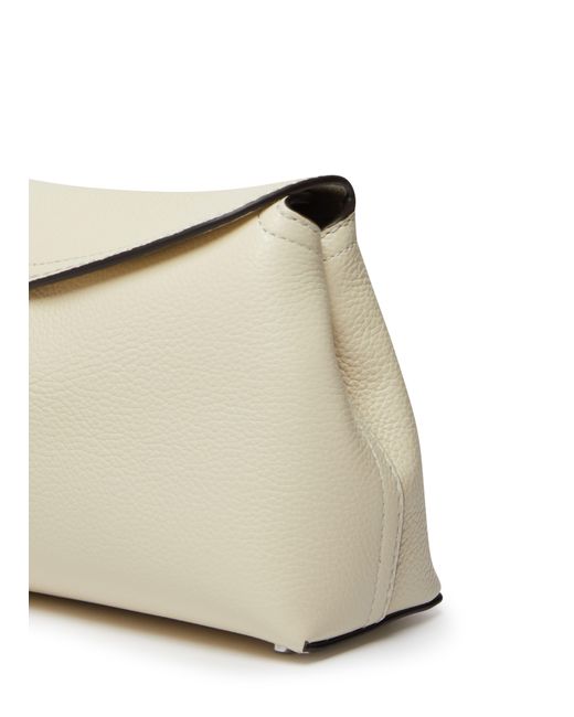 Totême  Black Leder Clutch-Tasche T-Lock