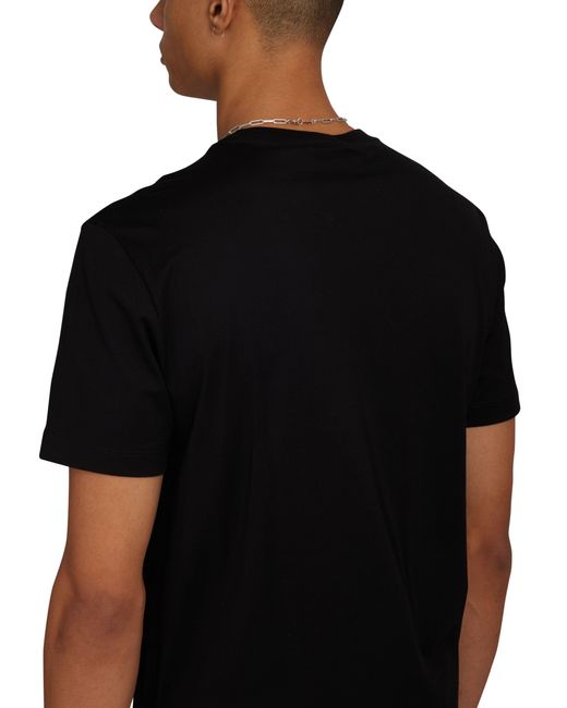 Versace Black Medusa Embroidered T-Shirt for men