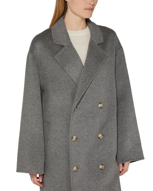 Loulou Studio Gray Borneo Wool And Cashmere Coat