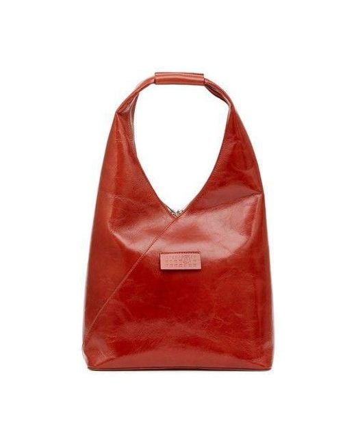 MM6 by Maison Martin Margiela Red Japanese Bag With Zip Detail