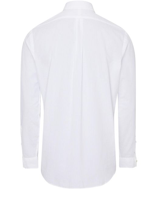 Polo Ralph Lauren Long Casual Shirt in White for Men | Lyst