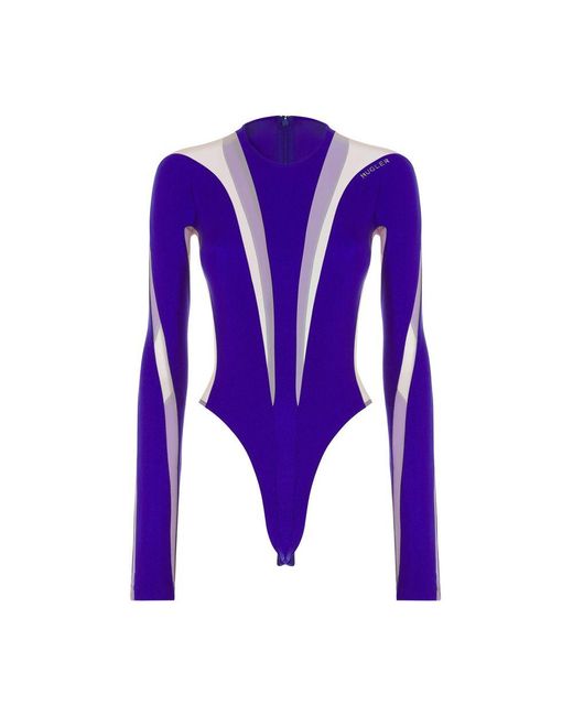 Mugler Purple Long Sleeves Body