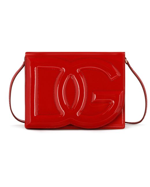 Dolce & Gabbana Red Umhängetasche mit DG-Logo