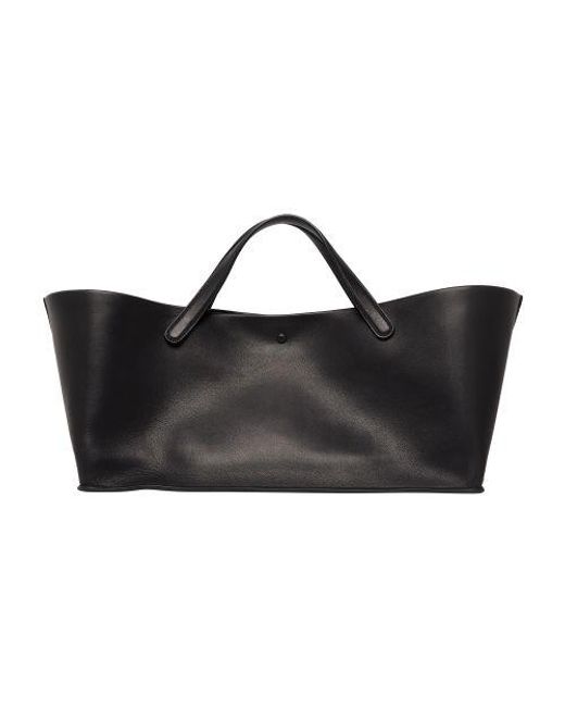 The Row Black 'idaho' Shopping Bag