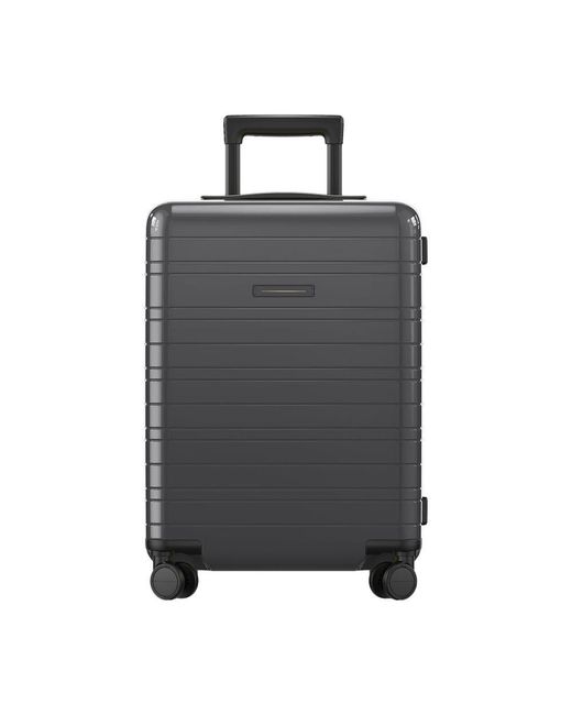 Horizn Studios Black H5 Essential Glossy Cabine Luggage (35L) for men