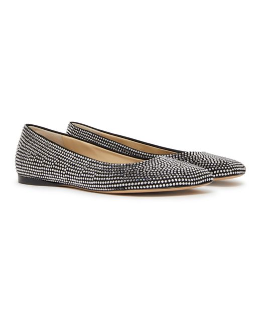 Loewe Gray Toy Ballet Flats With Diamanté