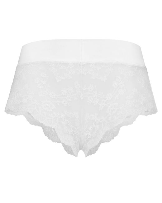 Dolce & Gabbana White Lace High-Waisted Panties