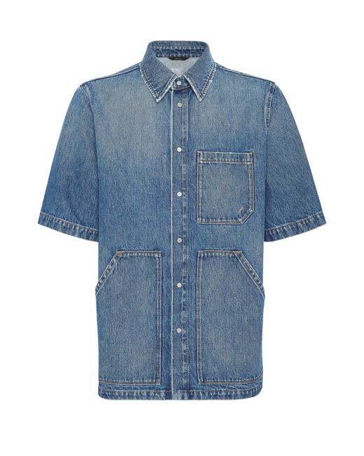 Fendi Jeans Overshirt in Blue für Herren