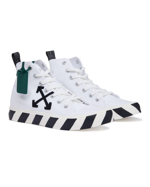 Off-White c/o Virgil Abloh Lace-up shoe | Smooth leather | Micro-perforated fabric | Visible topstitching | Logo at the back | Logo on the tongue in Black für Herren
