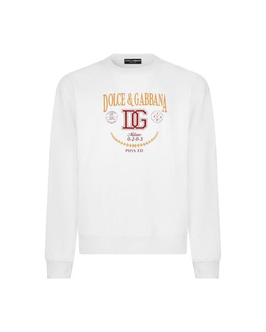 Dolce & Gabbana Multicolor Jersey Sweatshirt for men
