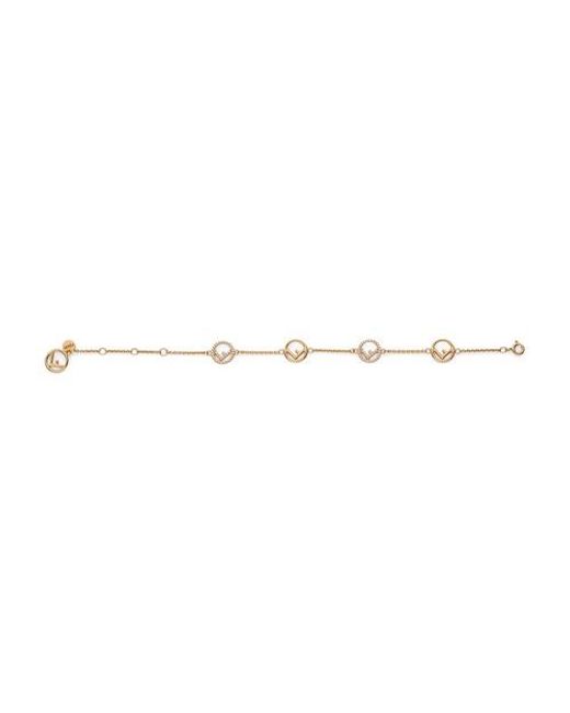 Fendi Metallic Chain Bracelet