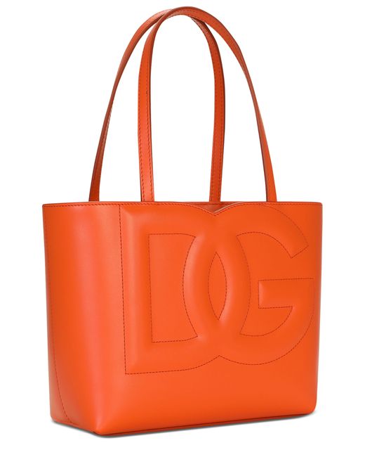 Dolce & Gabbana Red Small Dg Logo Shopper