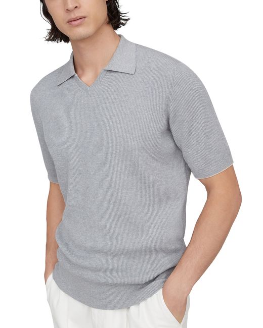 Brunello Cucinelli Gray Polo-style Sweater for men