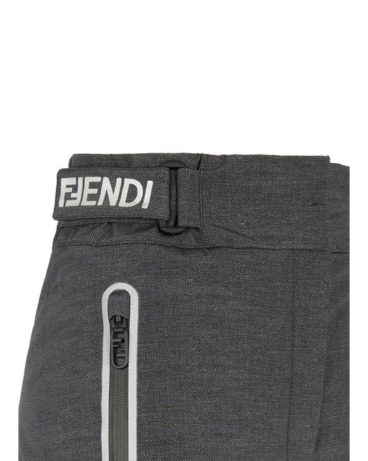 Fendi Gray Ski Trousers