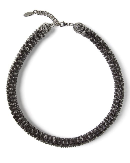 Brunello Cucinelli Metallic Choker Necklace