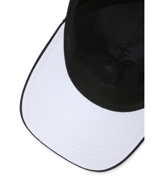 Dolce & Gabbana Black Cotton Baseball Cap for men