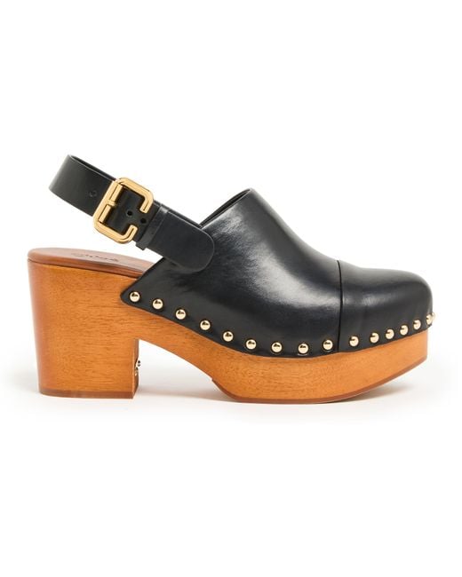 Chloé Gray Jeanette Clogs