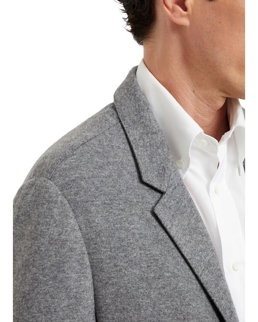 Brunello Cucinelli Gray Cashmere Jersey Blazer for men