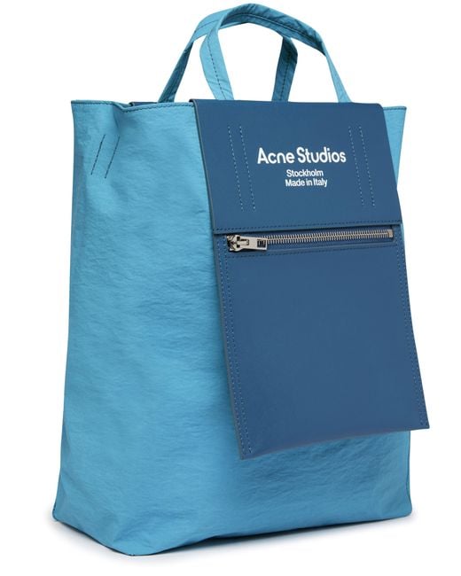 Acne Blue Baker Out M Recycled Tote Bag