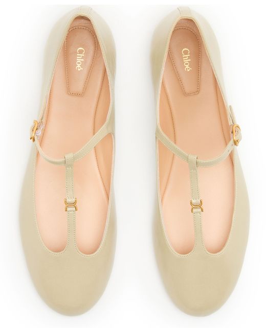 Chloé White Marcie Ballet Flats
