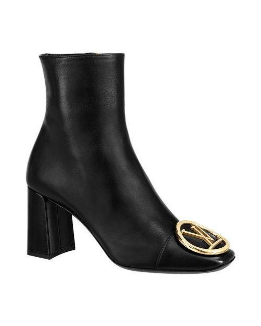 Louis Vuitton Black Madeleine Ankle Boot