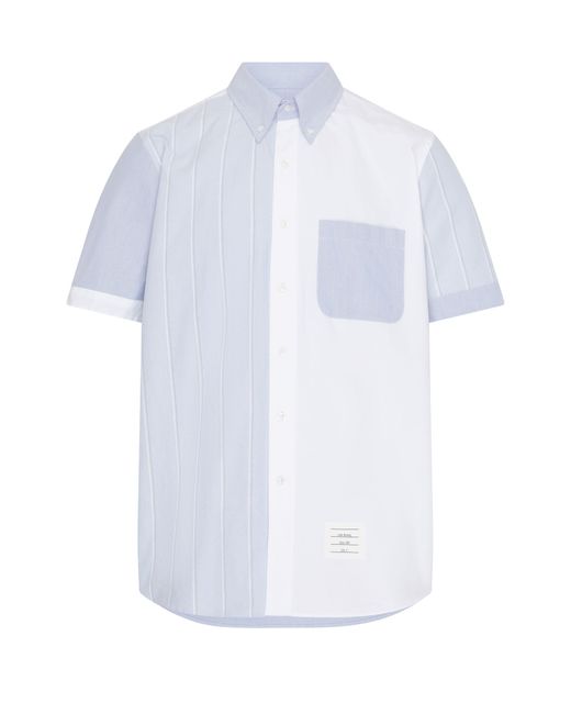 Thom Browne Hemd im Color-Block-Design in White für Herren