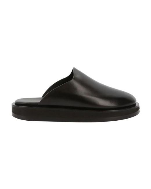 the row sabot smooth calfskin mules