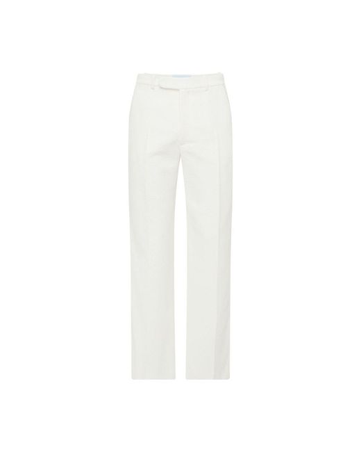 Casablancabrand White Pantalon À Jambes Droites for men