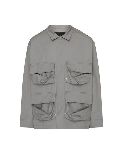Y-3 Gray Long-sleeve Overshirt for men