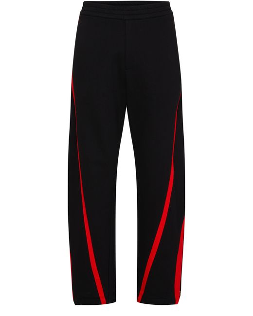 Alexander McQueen Black Twisted Joggers for men
