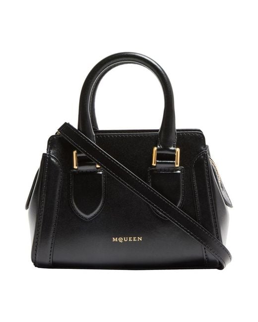 Alexander McQueen Black Birdee Mini Handbag