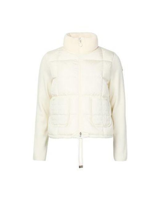 Moncler White Bi-Material Jacket