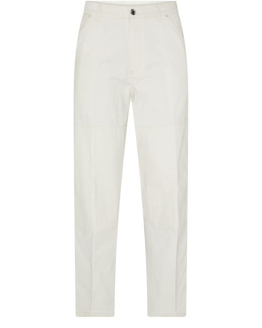 Moncler White Regular-Fit Pants for men