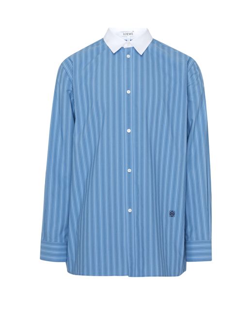 Loewe Baumwollhemd in Blue für Herren